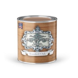 All-in-ONE Gel Stain, No Sanding or Sealer Needed, Oil Based for Interior/Exterior use - Toasted Oak, Quart