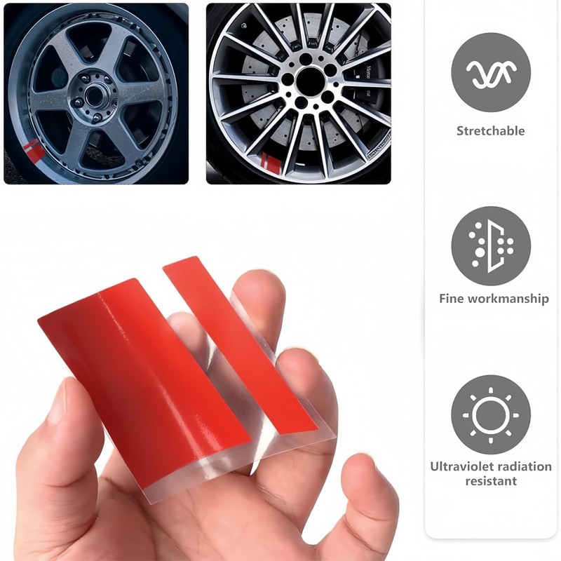6/8pcs Rim Decal Stripes Car Decals for 18-21 Inch Wheels