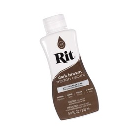Rit Dye Liquid – Wide Selection of Colors – 8 Oz. (Dark Brown)
