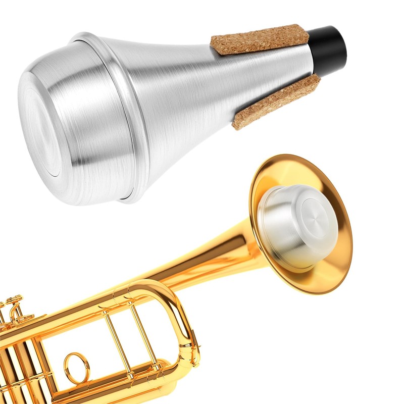 Trumpet Mute, Aluminum Lightweight Practice Trumpet Mute for Jazz,Classic, Mini