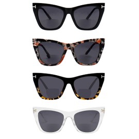Yogo Vision Reader Sunglasses for Women and Men, UV400 Tinted Reading Sunglasses 4-Pk +1.75