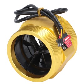 Turbine Flow Meter, Water Flow Sensor, 3 Inch Turbine Flow Meter, Induction Switch, Quick Connector for Irrigation and Heating, NPN Output,