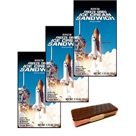 LuvyDuvy - Freeze-Dried Ice Cream - Neapolitan Sandwich (Chocolate-Vanilla-Strawberry) - 3 Pack