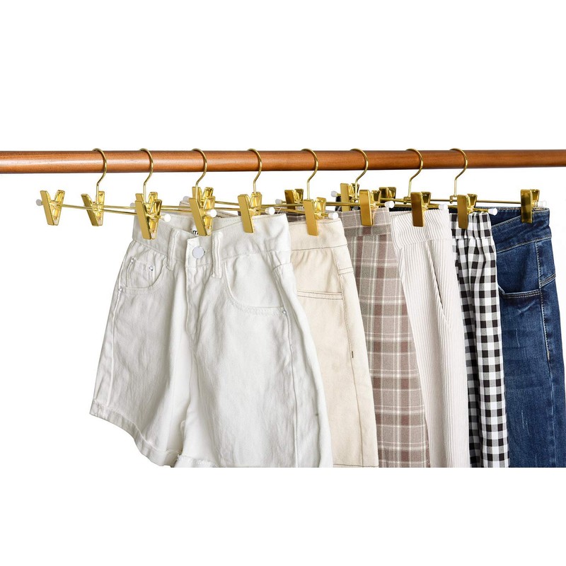 Amber Home 20 Pack Shiny Gold 12 Inch Metal Pants