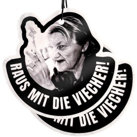 ZETTMANN ZETTMANN? NEU: 2er Premium Familie Ritter Duftbaum Auto Lustig I Norman Ritter Duftbaum I Karin Ritter Duftbaum Raus mit die Viecher (Raus mit die Viecher, rund, Vanille)