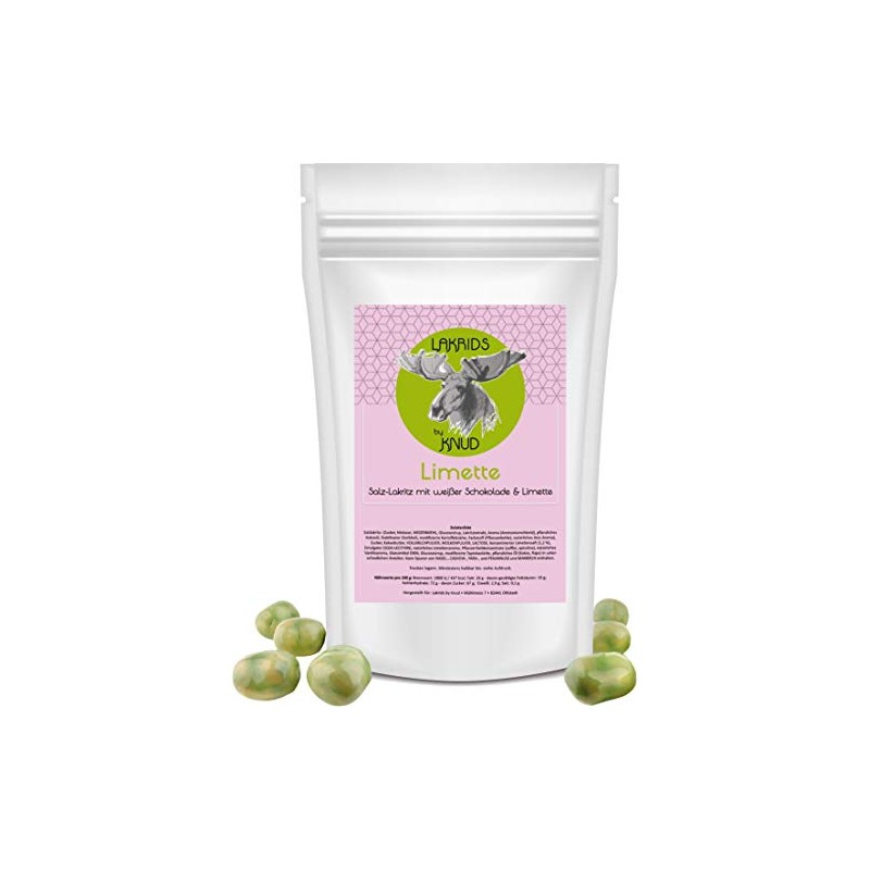 Lakrids Knud | Salt Liquorice with Lime - 350 g