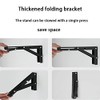 Monsky 10" Black Foldable Shelf Brackets Heavy Duty Stainless Steel