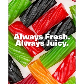 Licorice.com | Licorice Candy | Soft & Chewy Red Licorice | Australian Red Twists & Finnish Bites | Fruity & Tangy Strawberry Flavor | Pack of 2