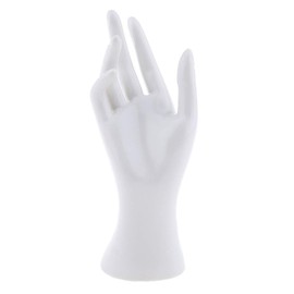 SM SunniMix Mannequin Hand Model, Mannequin Hand Model, Jewellery Hand Shape Stand, Hand Jewellery Holder, Hand Finger Bracelet Display for Ring, Necklace, Bracelets, White Right Hand