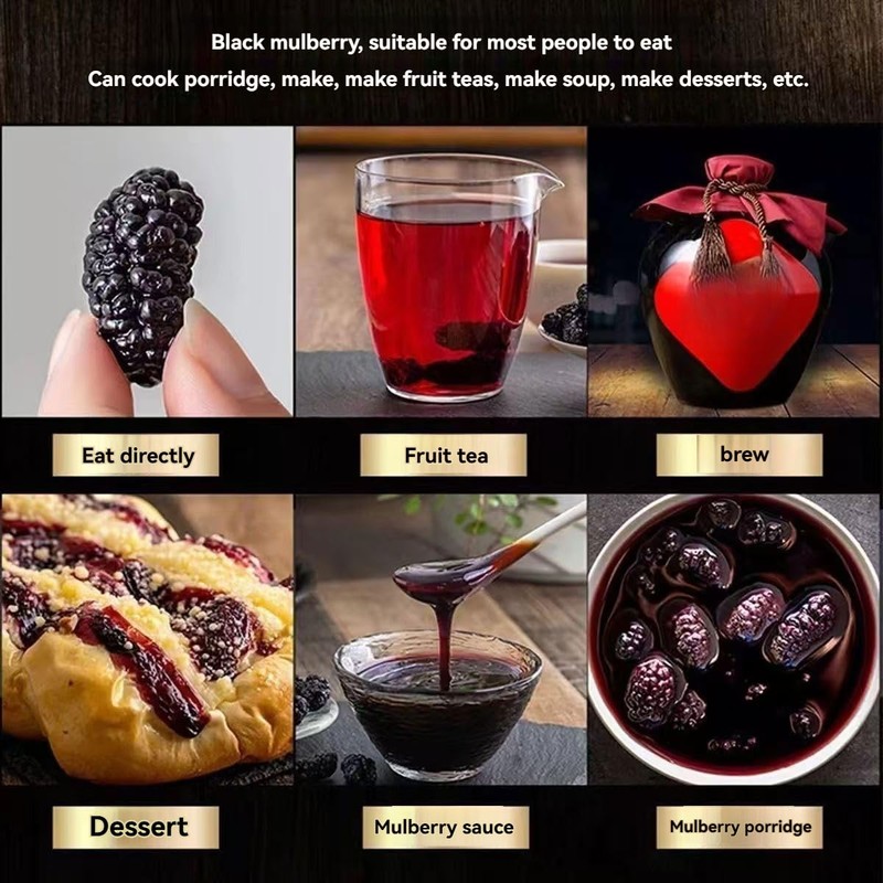 dried mulberries 9.87oz, unsweetened dried mulberries, mulberry snack