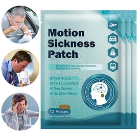 Anti - Dizziness Patch 36 PCS, Relieve Dizziness, Refreshing Patch Anti Nausea Patches, Suitable for Those Traveling by Car, Ship Or Plane