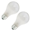 Bulbrite 25A 25-Watt 130-Volt Long Life Standard Incandescent A19 2-Pack,