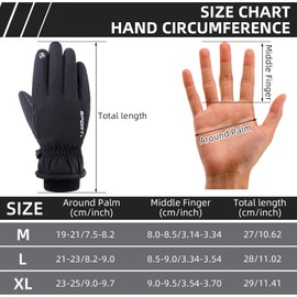 SAKTHIVEL Winter Gloves Ski Gloves Men Women Waterproof Touchscreen Warm Gloves Cycling Gloves for Running Hiking Cycling Skiing