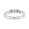 Silpada 'Baguette Stack' Cubic Zirconia Ring in Sterling Silver, Zirconia,Sterling