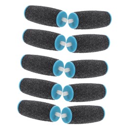 KOMBIUDA 10pcs Foot Care Replacement Roller for Electric Foot File Gentle Exfoliating Tool for Dead Skin Removal Black Easy to Replace