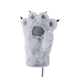 Kids Animal Paw Gloves Bear Dinosaur Wolf Cat with Claws Animal Hand Gloves Costume Plush Winter warm Animal Paw Full Finger Mittens Christmas Costume Accessory Cosplay Supplies