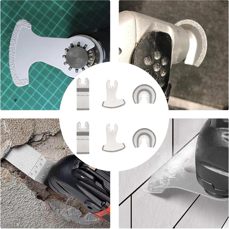 Wjelet 6 Pcs Diamond Multi Tool Accessory Kit, Multi Tool