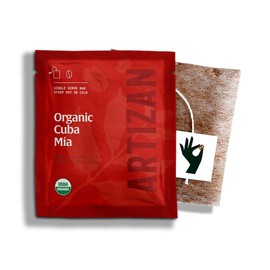 Artizan Organic Single-Serve Coffee Bags – Cuba Mia Blend | Full City Roast | 20 Count | On-the-Go Convenience - No Equipment Needed | Specialty Grade, Craft Roasted, Nitro-Sealed, Compostable