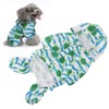 Reflective Puppy Raincoat Sea Turtle Pattern Lightweight Breathable Waterproof Pet
