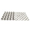 C.S. Osborne 25 Sets Nickel Grommets & Plain Washers #N1-1