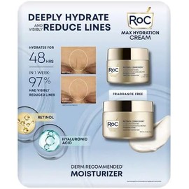 RoC- Crema hidratante máxima Retinol Correxion Line Smoothing, paquete de 2: 1,7 oz y 3,4 oz (5,1 oz en total)