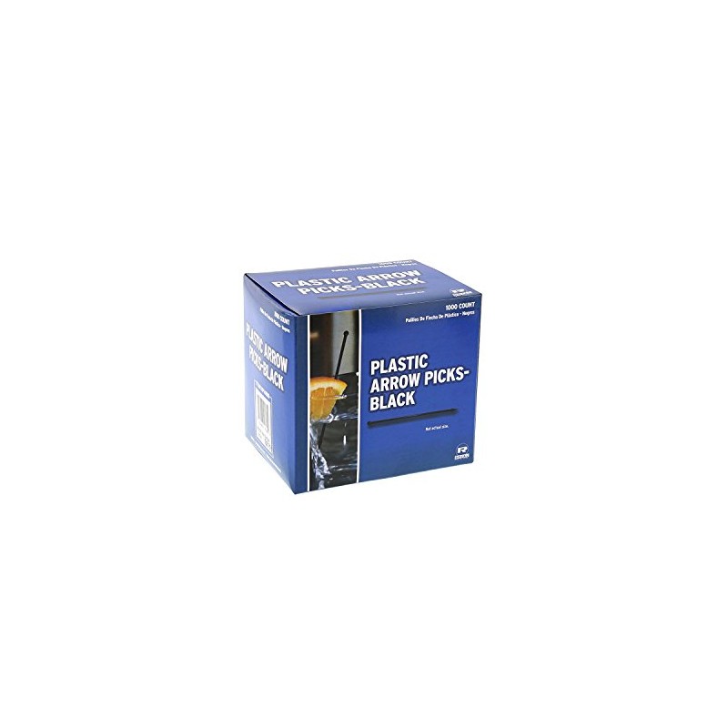 Royal Black Plastic Arrow Picks, Package of 1000