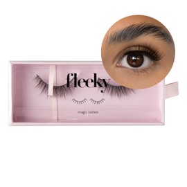 fleeky Magic Lashes - Vegan & Cruelty-Free Fake Lashes for Your Perfect Look on Fleek, Artificial Eyelashes for Gluing Made of Synthetic Hair (Just Lashes, Bunny)