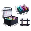 YAHOURWAT Nail Polish Organizer Case Holds 30 Bottles(15ml-0.5 fl.oz)