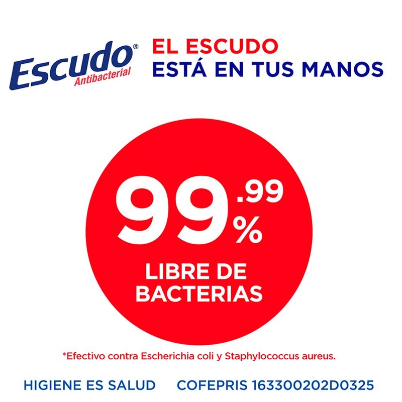 Escudo Antibacterial Toallitas Húmedas, 1 Paquete con 50 Toallitas, Protección