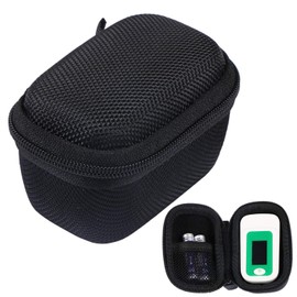 Hard Storage Case Bag for Fingertip Pulse Oximeter fits for Innovo Deluxe/Santamedical/Concord Sapphire Blood Oxygen Saturation Monitor, Black