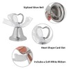 Silver Bell Place Tarjeteros para números de mesa, menú de