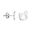 SOFIA MILANI - Women's Earrings 925 Silver Swan Stud Earrings,