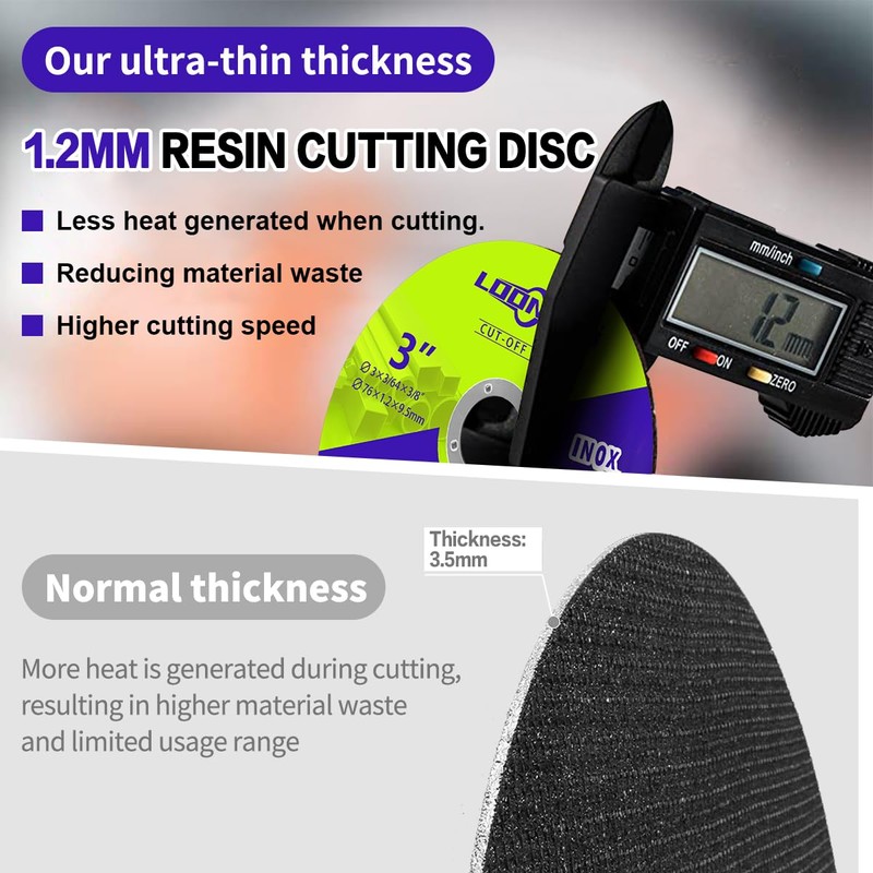 Cutting Discs Diameter 76 x 9.5 mm for Angle Grinders,
