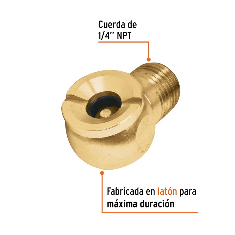 Truper BOCH-MA-1/4, Cabeza infladora de llantas, macho