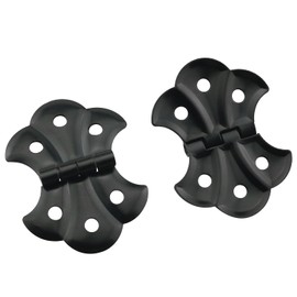 Butterfly Hinge ZZLZX 4PCS Antique Black Butterfly Hinges with 24PCS Screws for Cabinet Cupboard Door Box Furniture Hardware