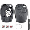 3 Tasten Opel Vivaro Schlüsselanhänger Ersatz für Renaul-t Clio Schlüsselgehäuse