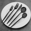 Matte Black Silverware Set,20 Piece Stainless Steel Flatware Set Service