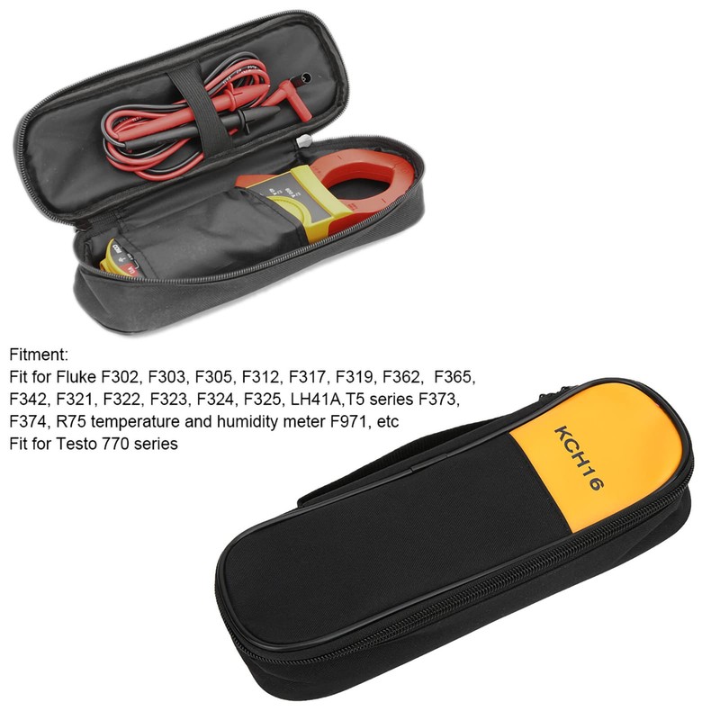 Fafeicy Multimeter Clamp Meter Case Carrying Bag for Fluke F302