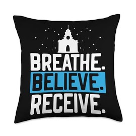 Christian Meditation Christianity SteMi Apparel Meditation Jesus Christ Yoga Zen Christianity Throw Pillow, 18x18, Multicolor