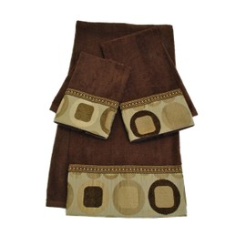 Jerez Kline 3 Piezas Metro Decorativo Juego de Toallas, Taupe