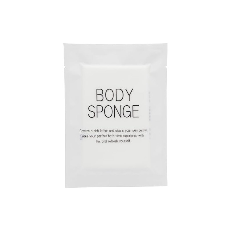 Mine Set of 100 Hotel Amenity Commercial Compressed Body Sponge,