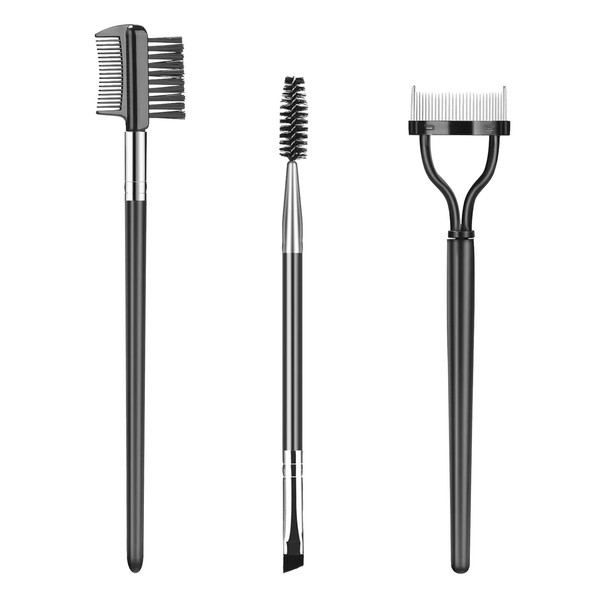 FDHBDF Pack of 3 Eyelash Brush, Eyebrow Brush, Eyelash Comb,