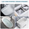 Shap+ Universal Bathroom Sink Stopper, Fits 1.06-1.5 Inch, Premium Basin