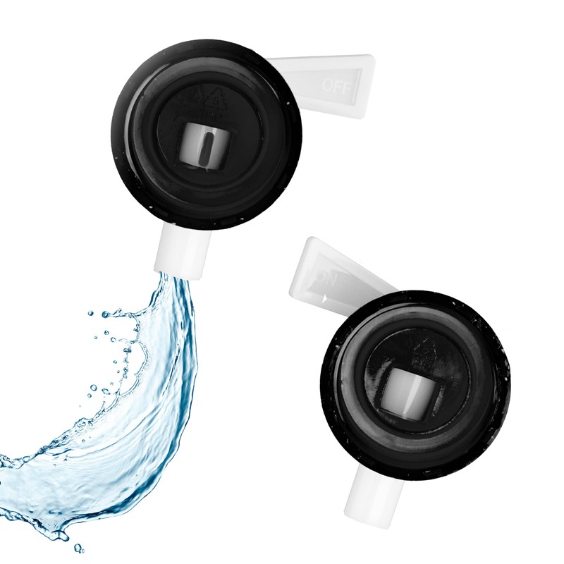 Relaxdays, Transparent/Black Foldable Water Canister, Set of 4, 5 L,
