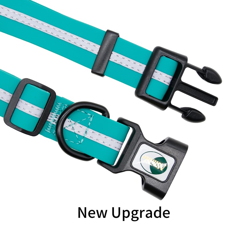 NIMBLE Dog Collar Waterproof Pet Collars Anti-Odor Durable Adjustable PVC