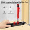 ARTYMASTER Multi-Function Scribing Tool, DIY Woodworking Scriber Line Maker, Portable