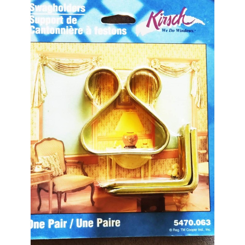 Tulip Swagholders By Kirsch; One Pair