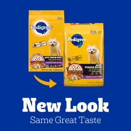 Pedigree Pedigree with Tender Bites for Small Dogs Adult Dry Dog Food, Chicken and Steak Flavor, 14 lb. Bag