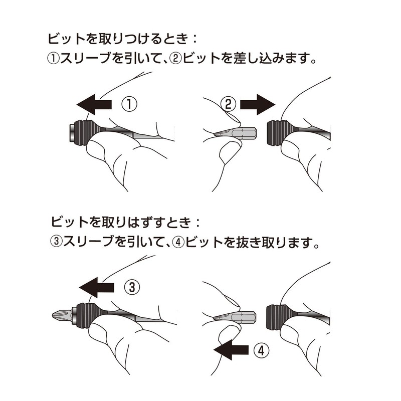 ベッセル(VESSEL) トルクスドライバーセット(ビット10本付) ショートビット差替式 TD-6310TX