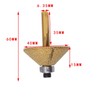 Die Grinder Burr Diamond Router Bit 1/4" Shank 46# Conical